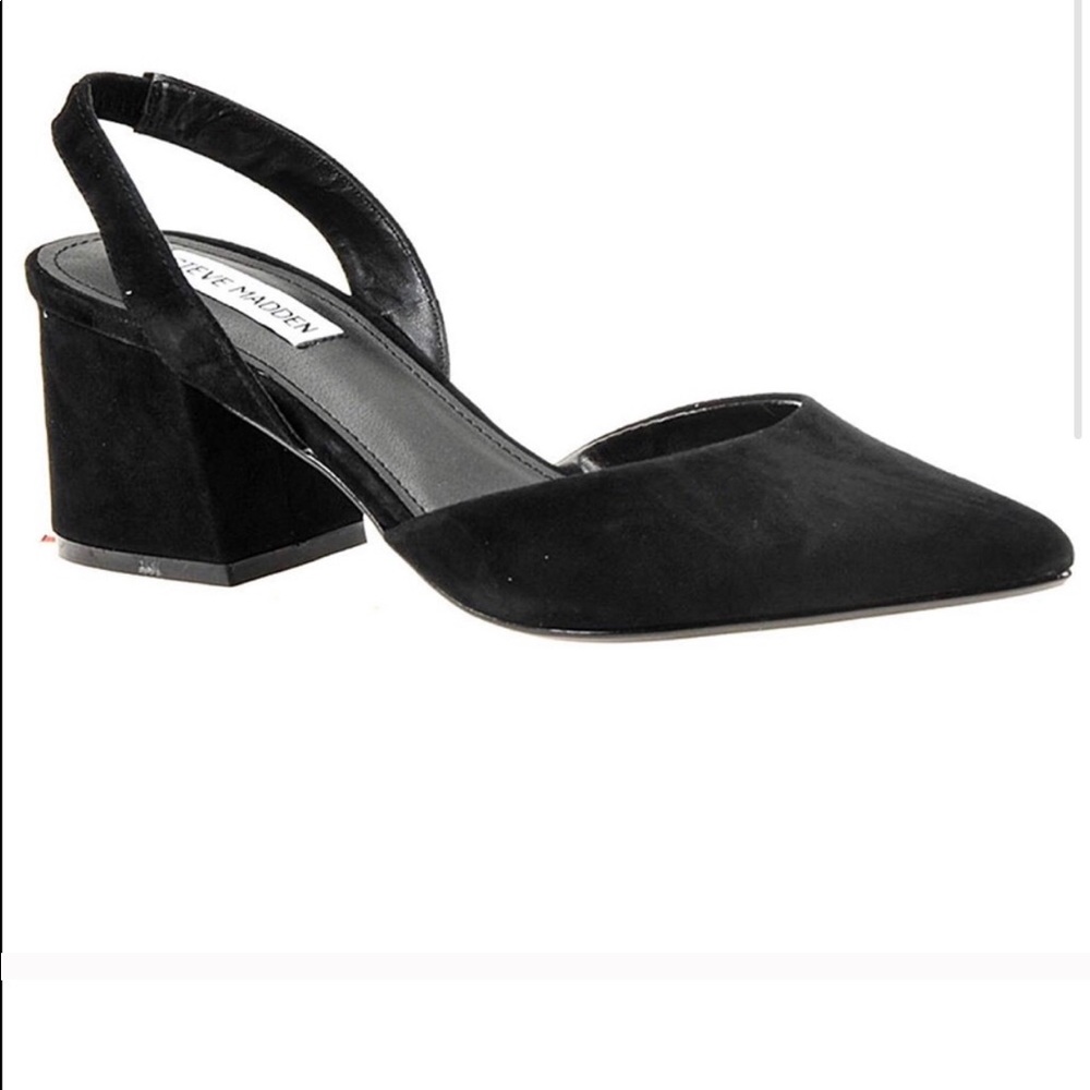 Steve Madden Day Suede Slingback Block Heels